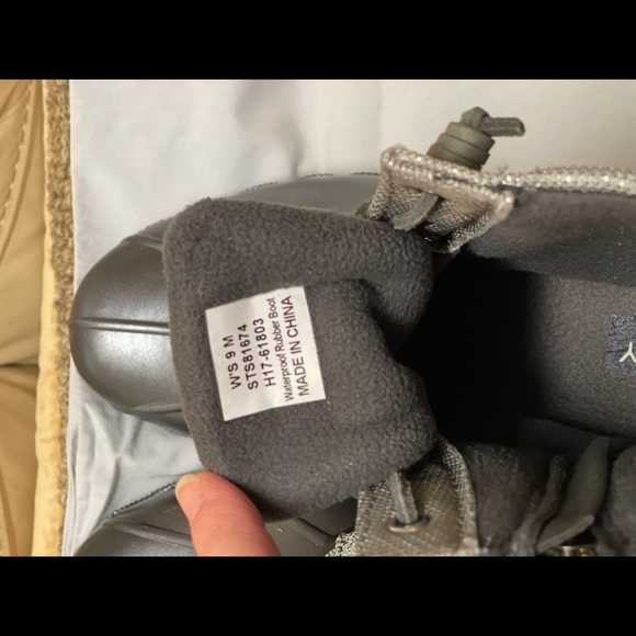 Sperry Metallic Silver Duck Boot - Picture 5 of 6